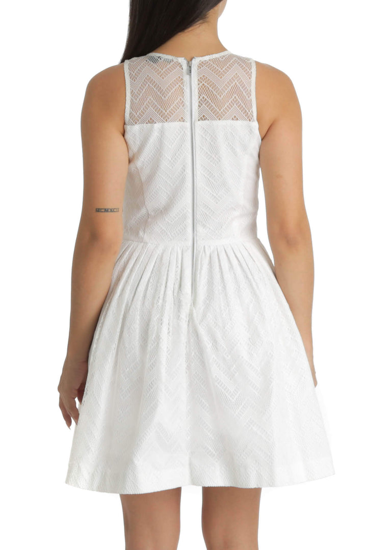 Vestido Armani Exchange blanco, vista posterior – ClosetRehab