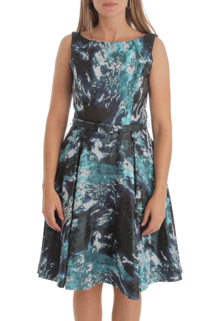 Vestido JS Collection azul, vista frontal – ClosetRehab