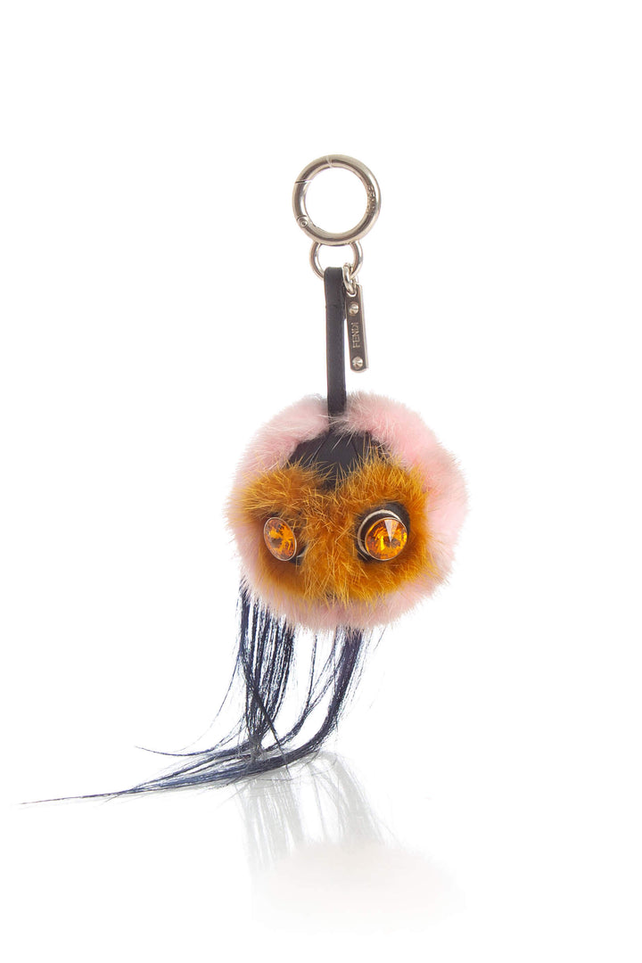 Llavero Fendi rosa, vista frontal – ClosetRehab