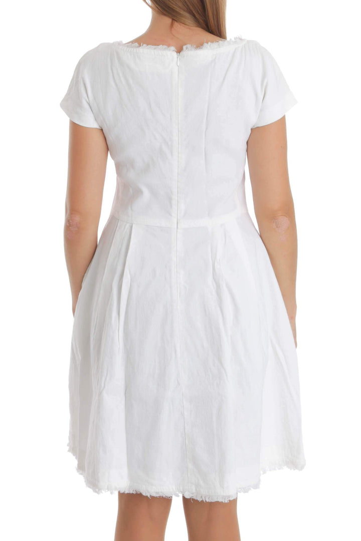 Vestido Ambrosi blanco, vista posterior – ClosetRehab