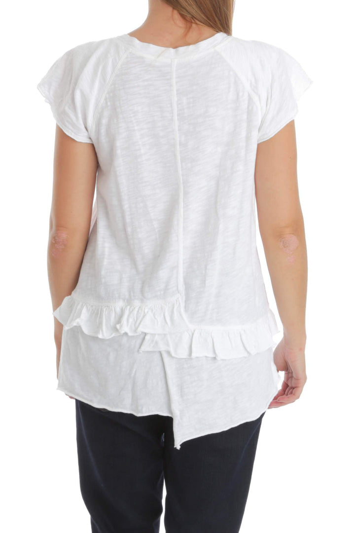 Blusa Wilt blanco, vista posterior – ClosetRehab