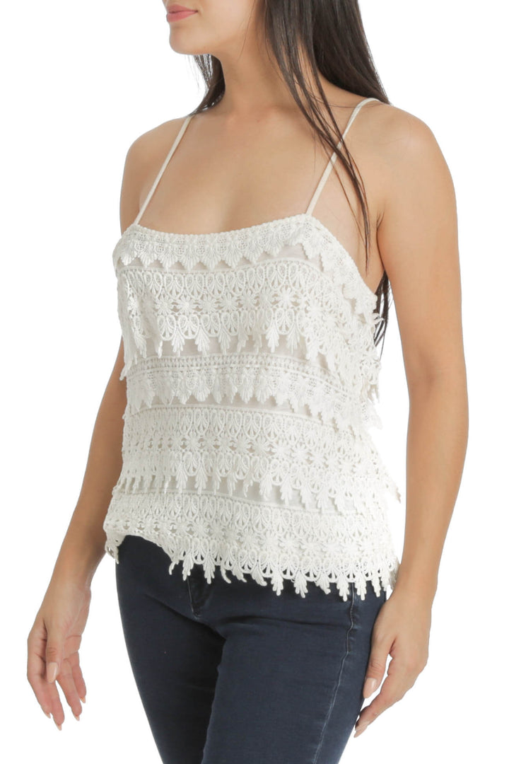 Blusa Express blanco, vista frontal – ClosetRehab