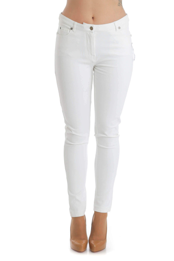 Jeans Alberto Makali blanco, vista frontal – ClosetRehab