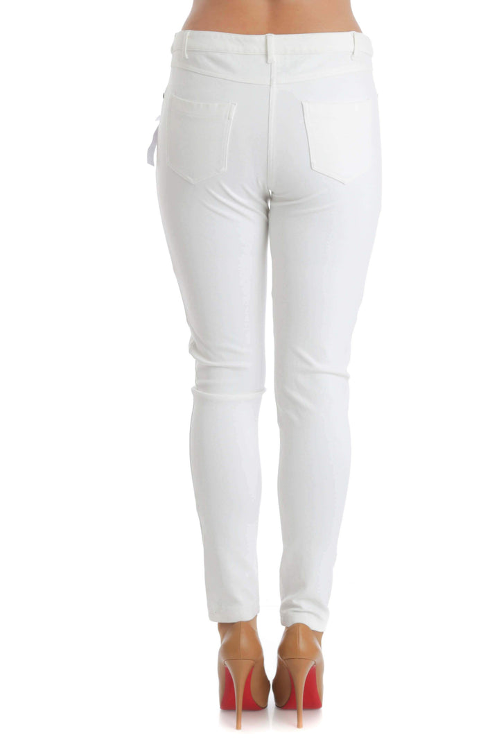 Jeans Alberto Makali blanco, vista posterior – ClosetRehab