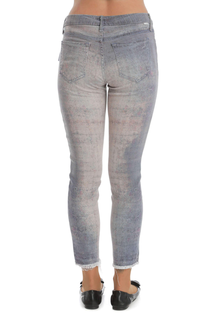 Jeans Mother estampado y gris, vista posterior – ClosetRehab