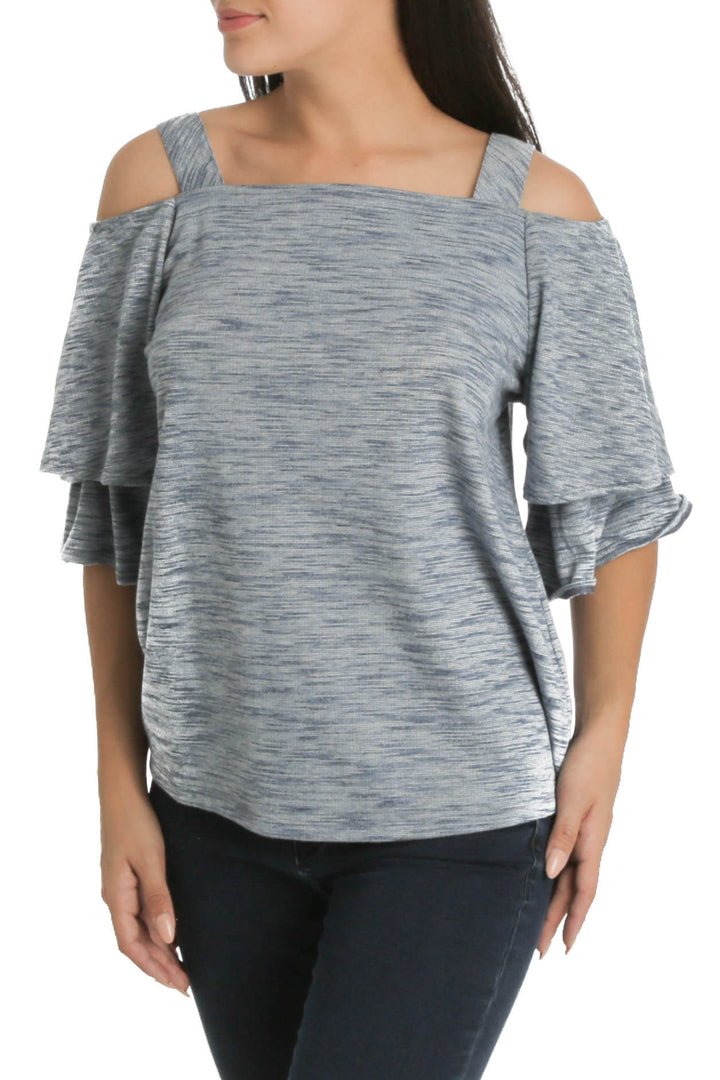 Blusa Chico's azul, vista frontal – ClosetRehab