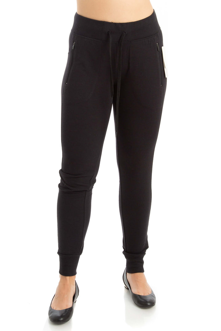 Pantalón Zella NWT negro, vista frontal – ClosetRehab
