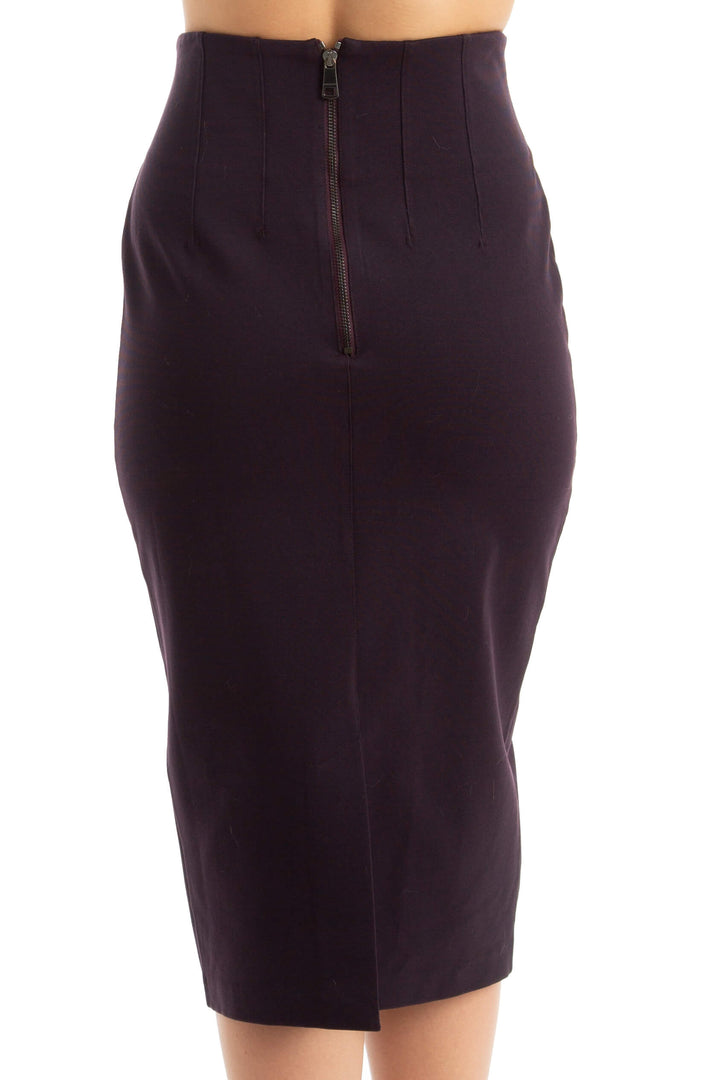 Falda Burberry morado, vista posterior – ClosetRehab