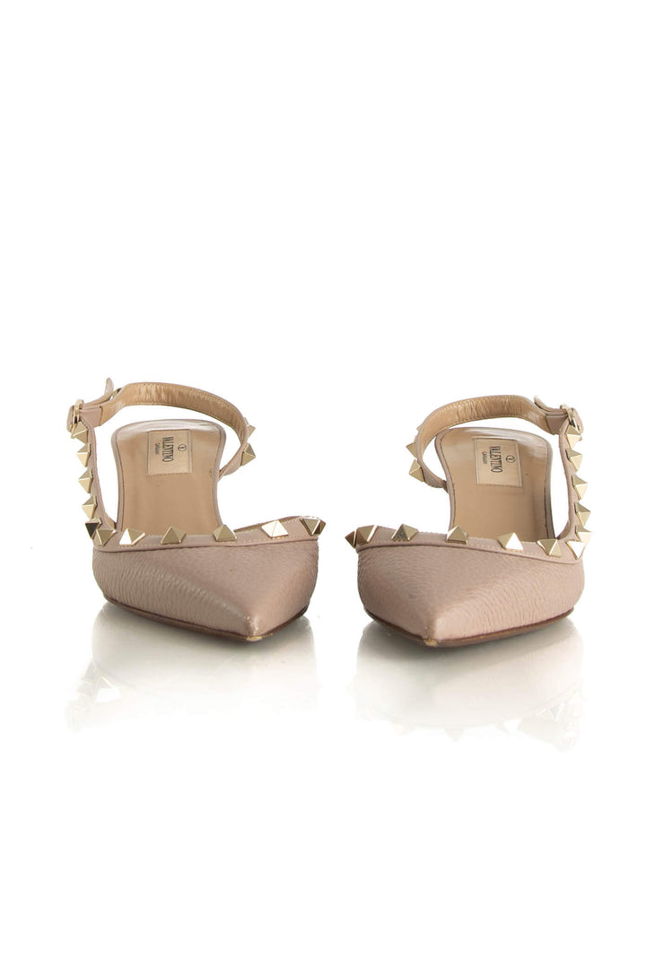 Pumps Valentino café talla 6 USA, suela, detalle de producto | ClosetRehab