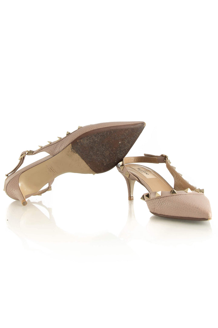 Pumps Valentino café talla 6 USA, par completo, detalle de producto | ClosetRehab