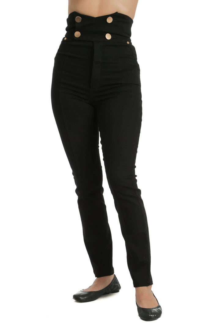 Pantalón Alice McCall negro, vista frontal – ClosetRehab