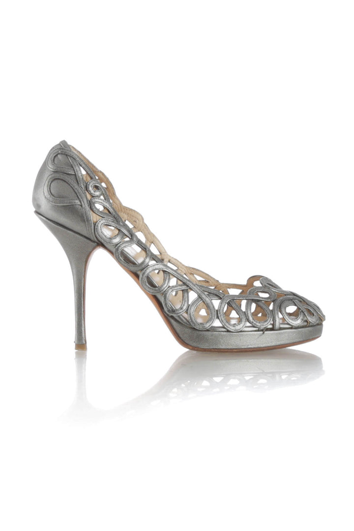 Zapato Prada gris, vista frontal – ClosetRehab