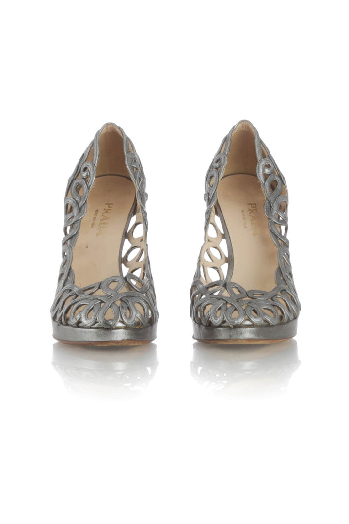 Zapato Prada gris, detalle 5 – ClosetRehab