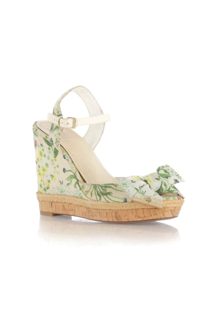 Zapato Tory Burch verde, vista posterior – ClosetRehab