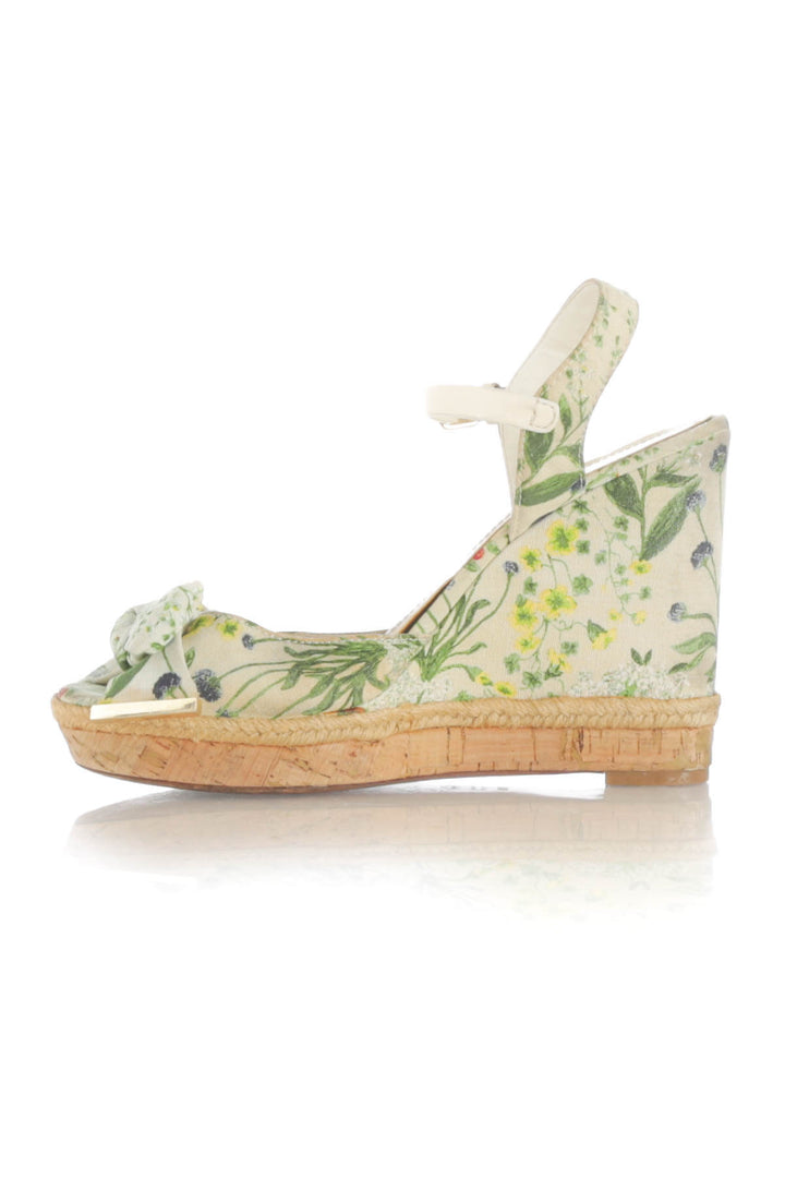Zapato Tory Burch verde, vista lateral – ClosetRehab