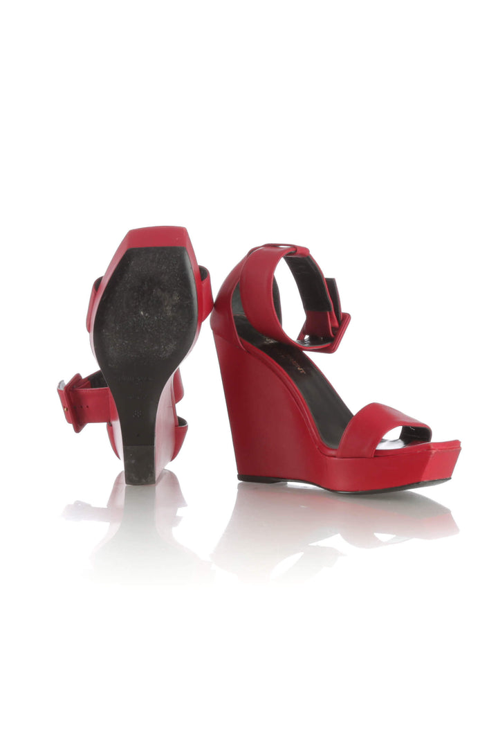 Zapato Saint Laurent rojo, detalle 7 – ClosetRehab