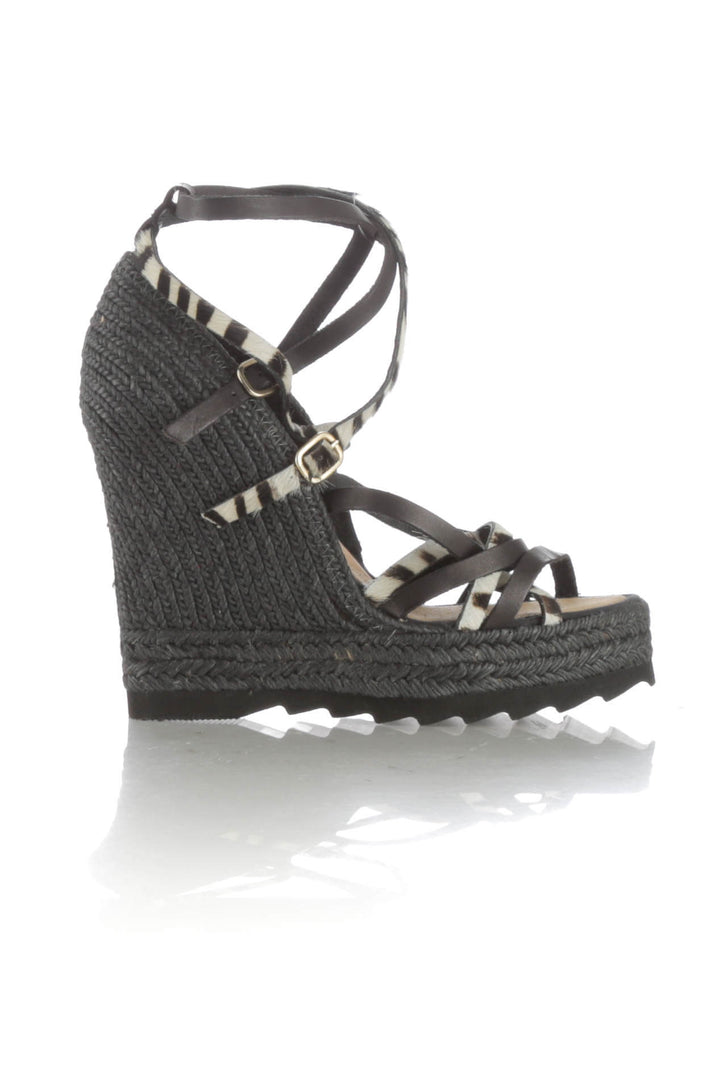 Zapato L'Espadrille Tropezienne negro, vista frontal – ClosetRehab