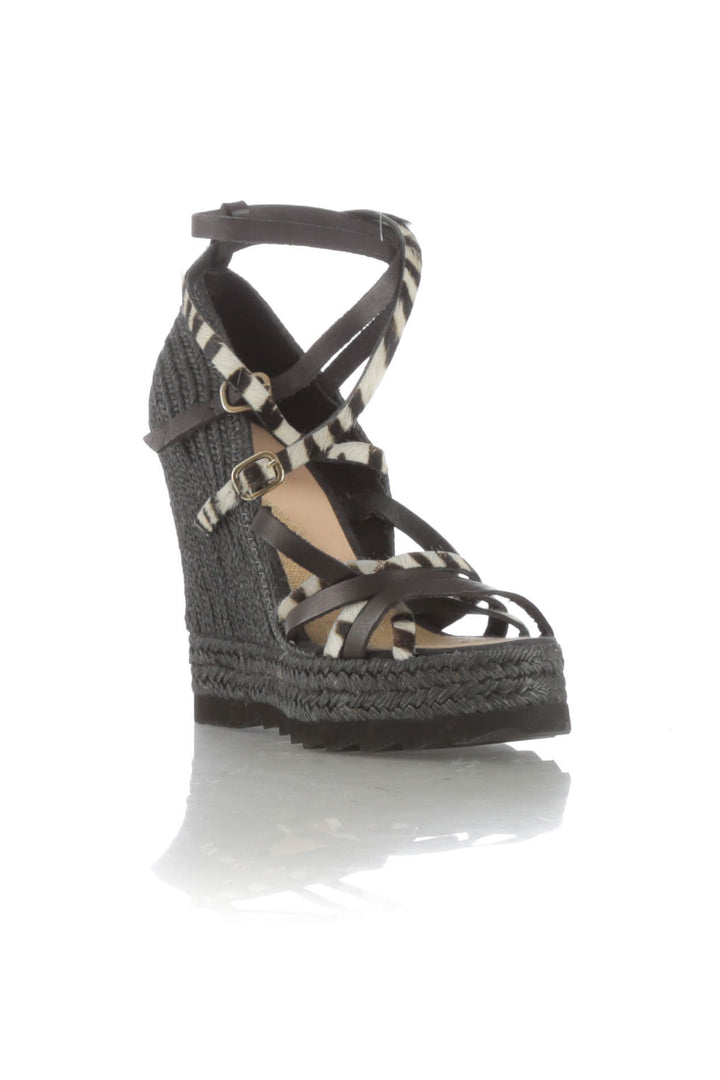 Zapato L'Espadrille Tropezienne negro, vista posterior – ClosetRehab