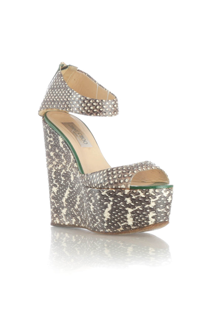 Zapato Jimmy Choo café, vista posterior – ClosetRehab