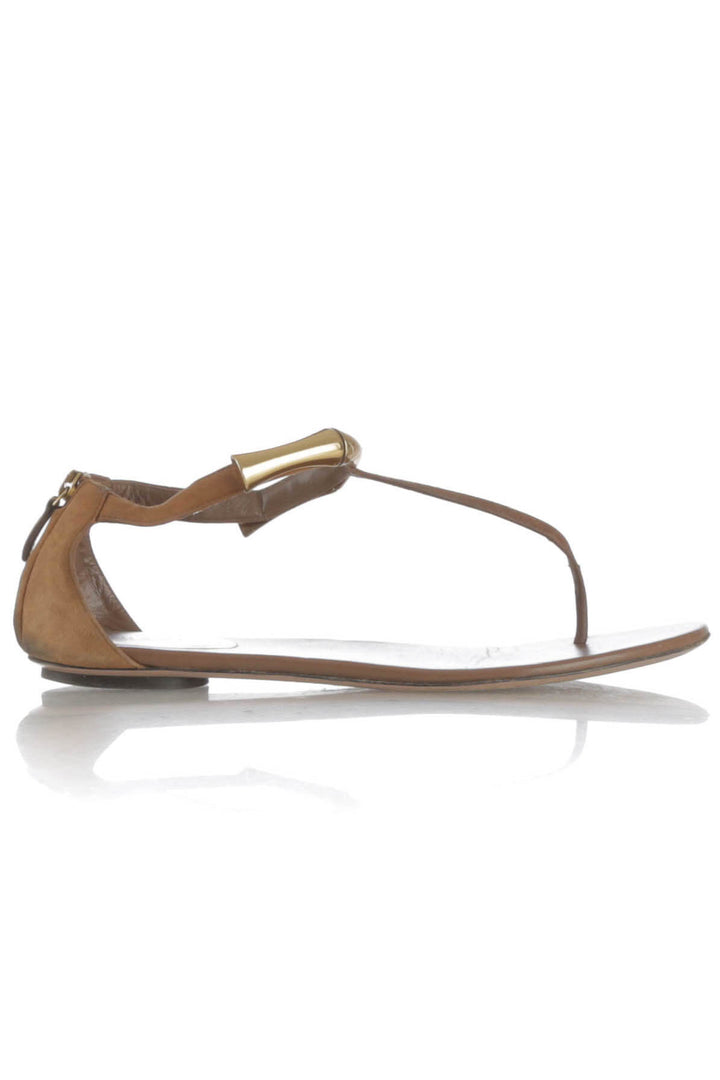 Zapato Gucci café, vista frontal – ClosetRehab