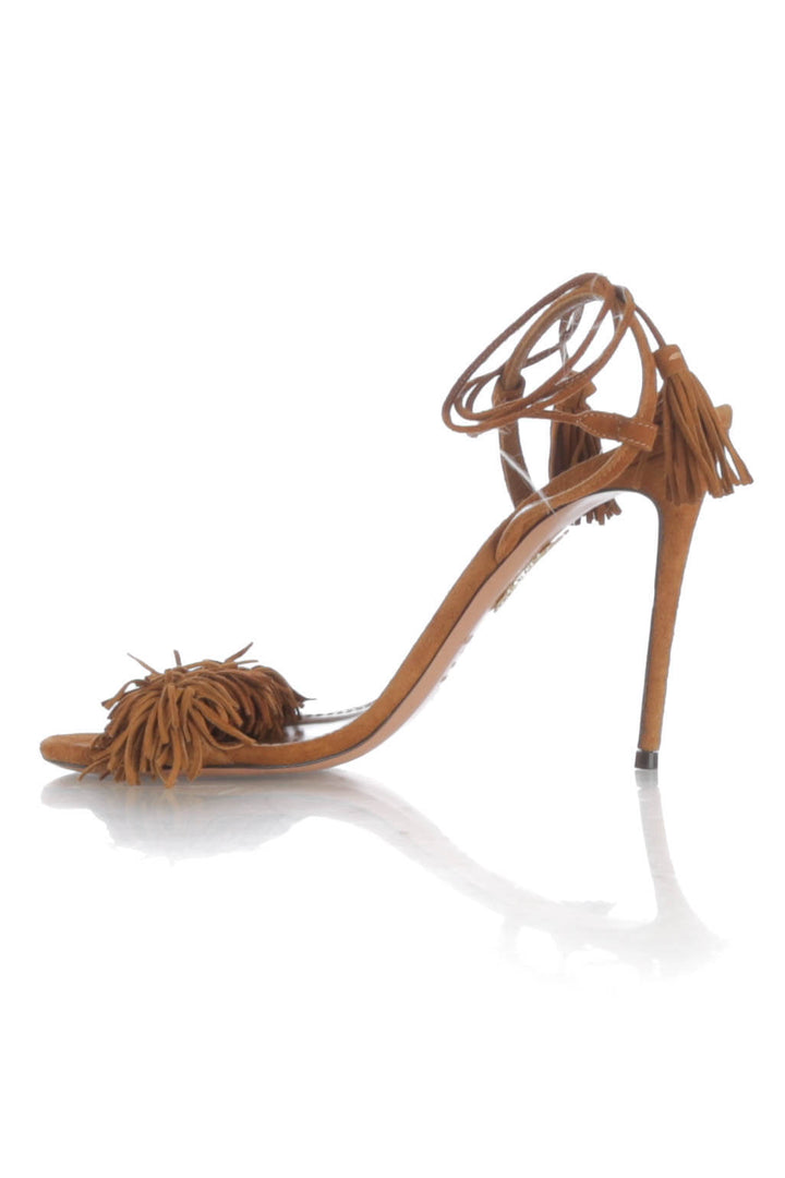 Zapato Aquazzura café, vista lateral – ClosetRehab