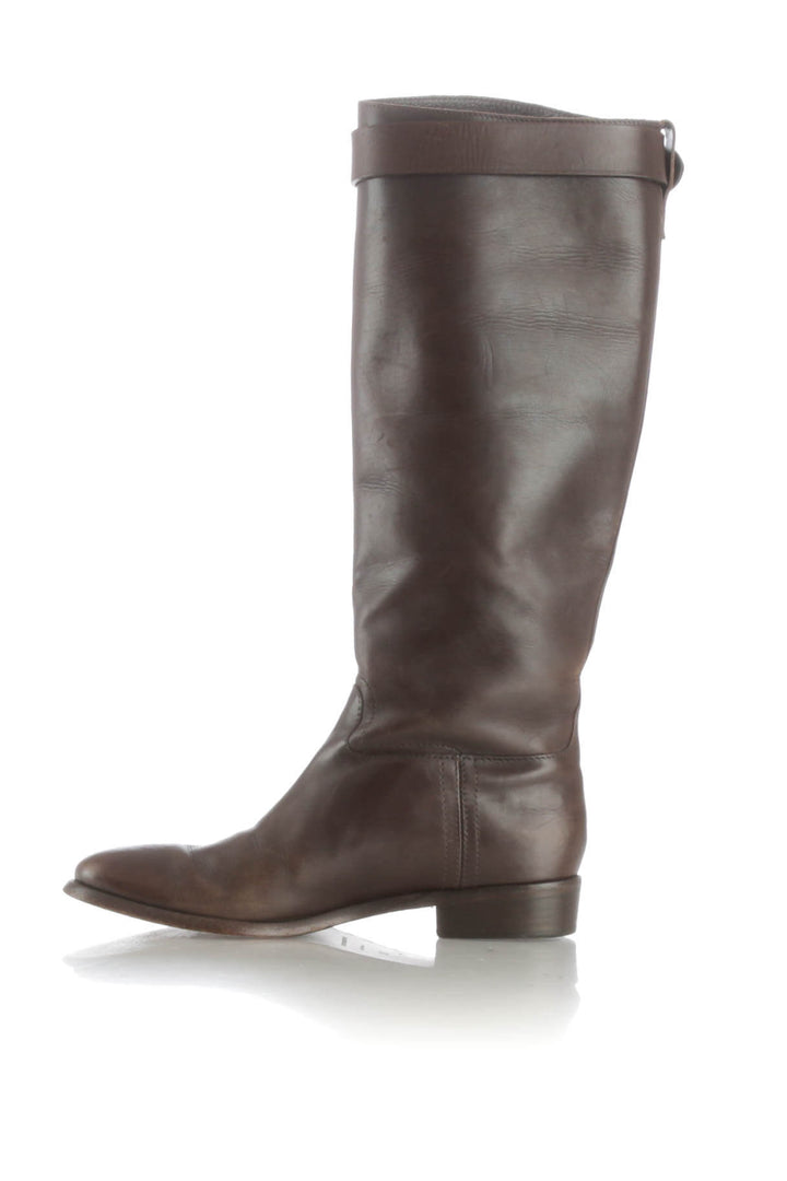 Zapato Burberry café, vista lateral – ClosetRehab
