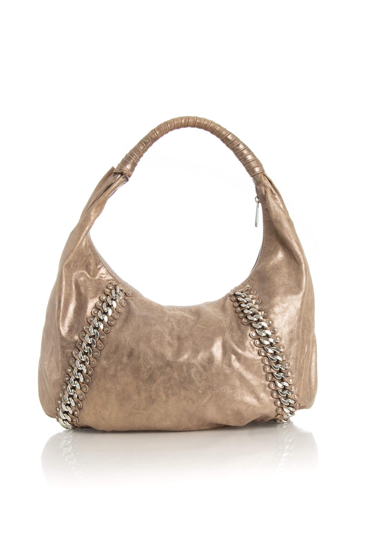 Bolsa Michael Kors café, vista lateral – ClosetRehab