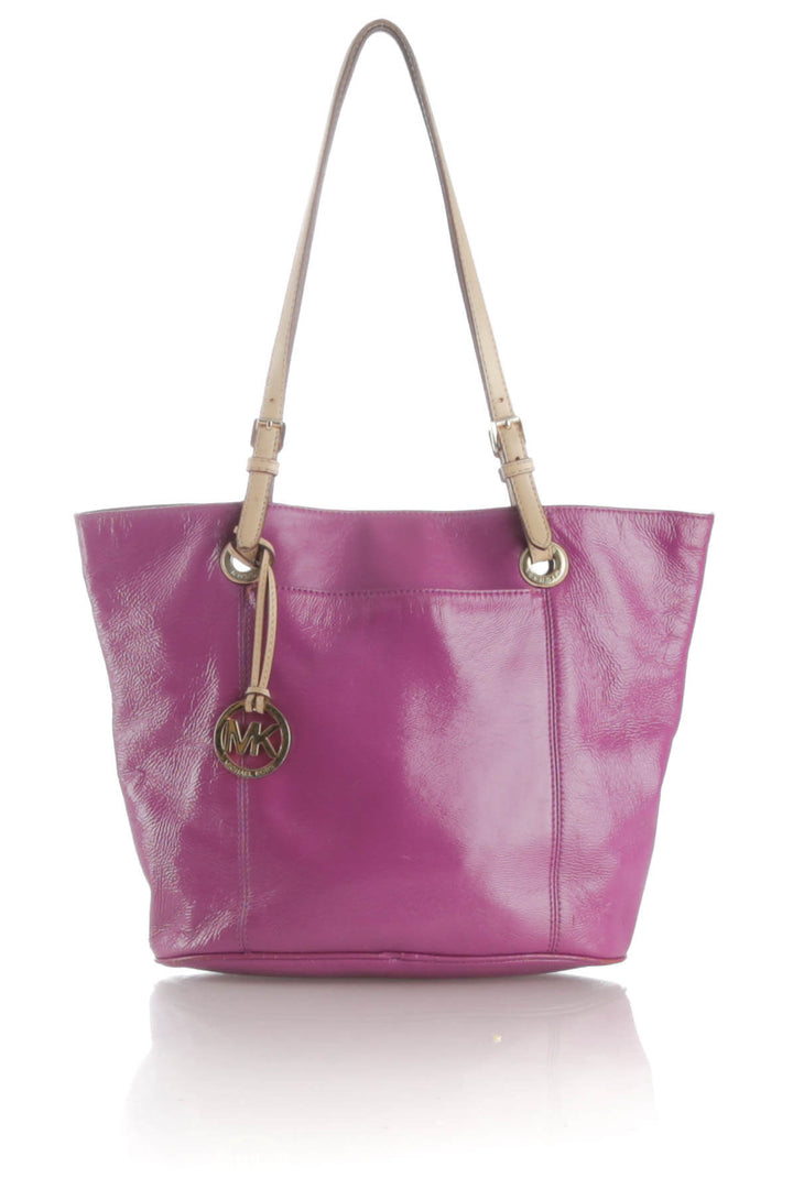 Bolsa Michael Kors morado, vista frontal – ClosetRehab