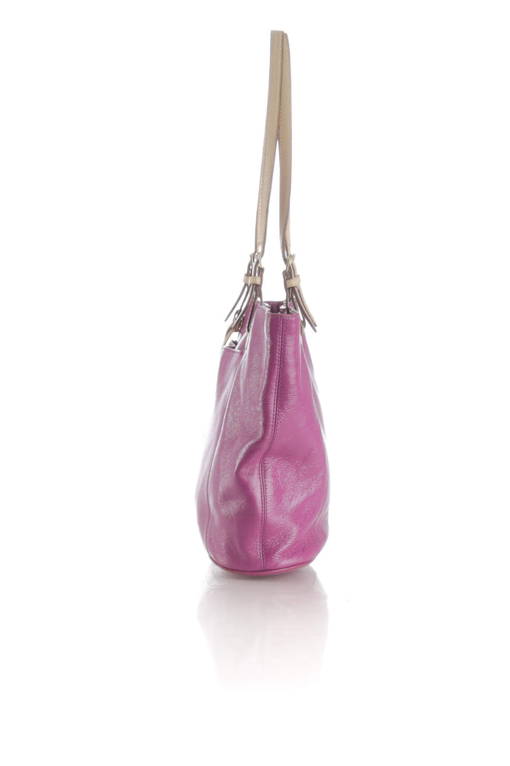 Bolsa Michael Kors morado, vista lateral – ClosetRehab