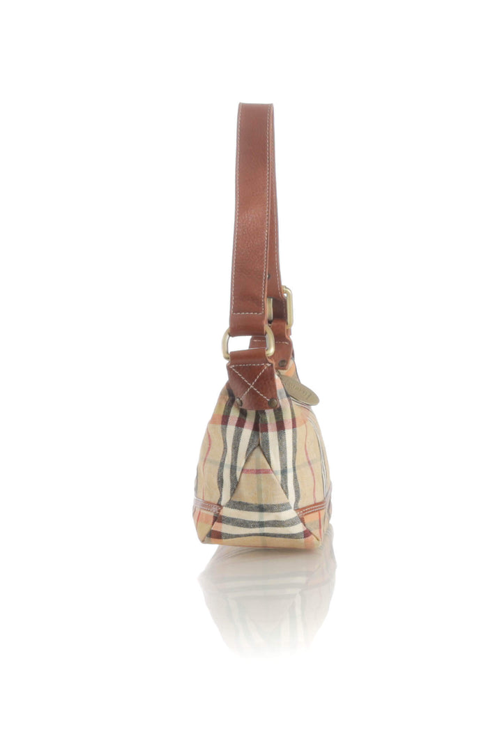 Bolsa Burberry café, vista lateral – ClosetRehab