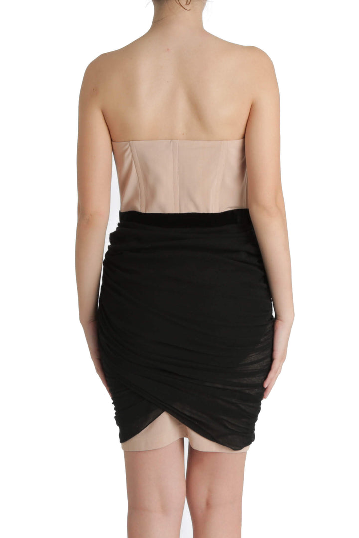 Vestido Alexander Wang beige, vista posterior – ClosetRehab