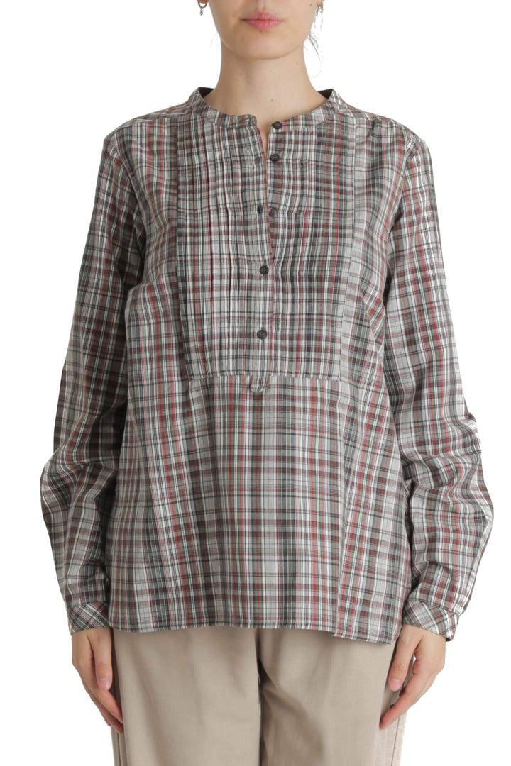 Blusa Antik Batik verde, vista frontal – ClosetRehab