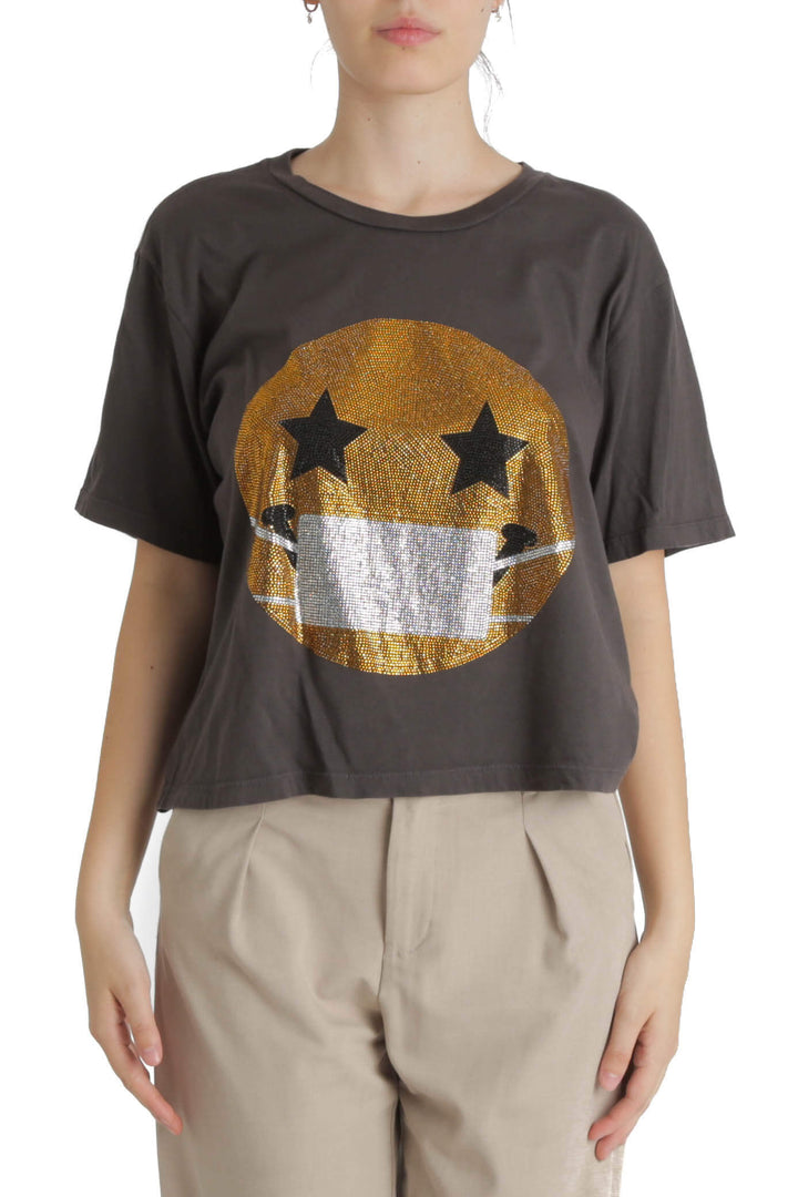 Blusa Le Superbe gris, vista frontal – ClosetRehab