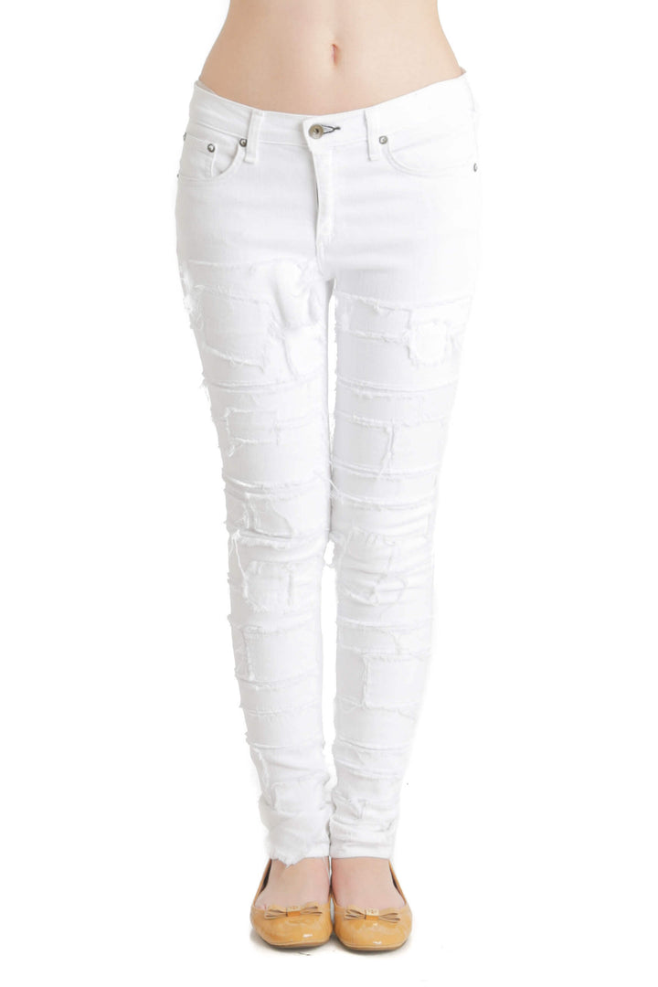 Jeans Rag & Bone blanco, vista frontal – ClosetRehab