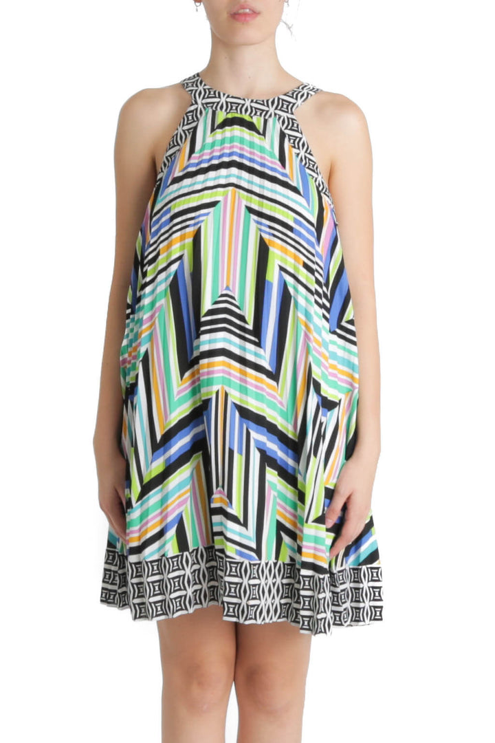 Vestido Laundry by Shelli Segal estampado, vista frontal – ClosetRehab