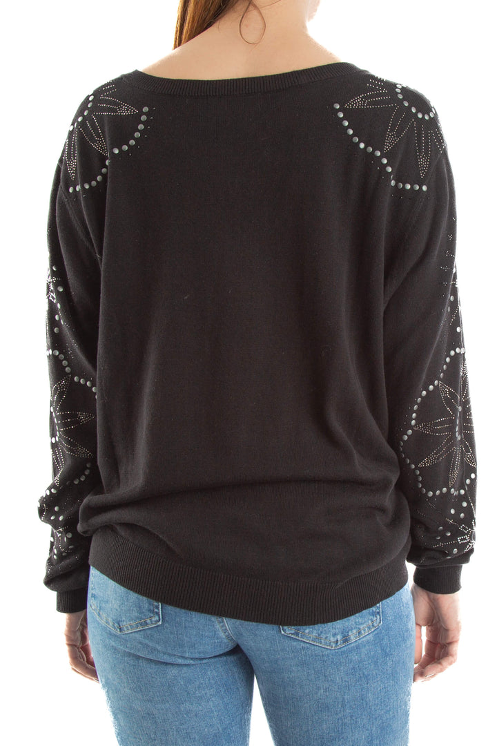 Suéter Desigual negro, vista posterior – ClosetRehab
