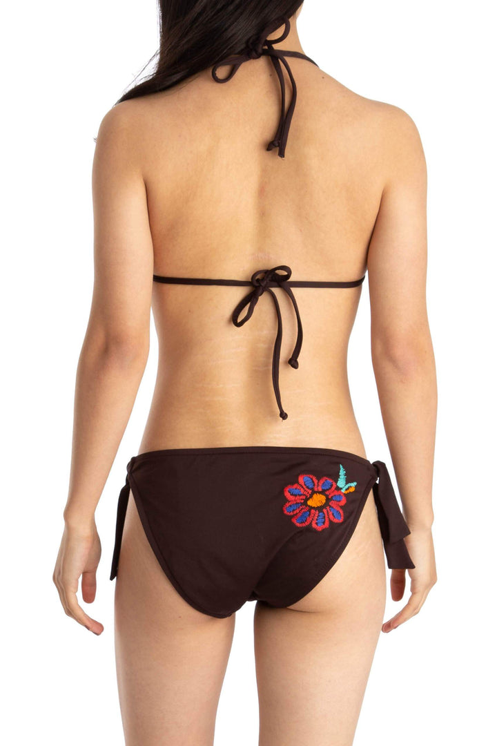 Traje de baño Lucky Brand café, vista posterior – ClosetRehab