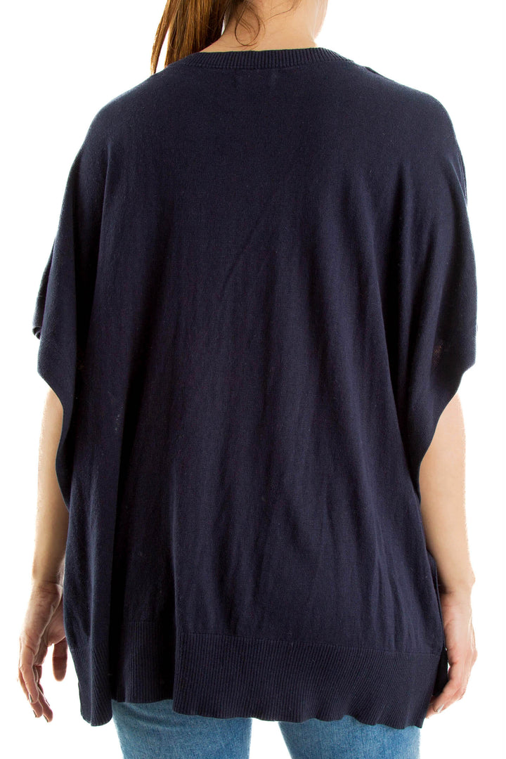 Blusa Massimo Dutti azul, vista posterior – ClosetRehab