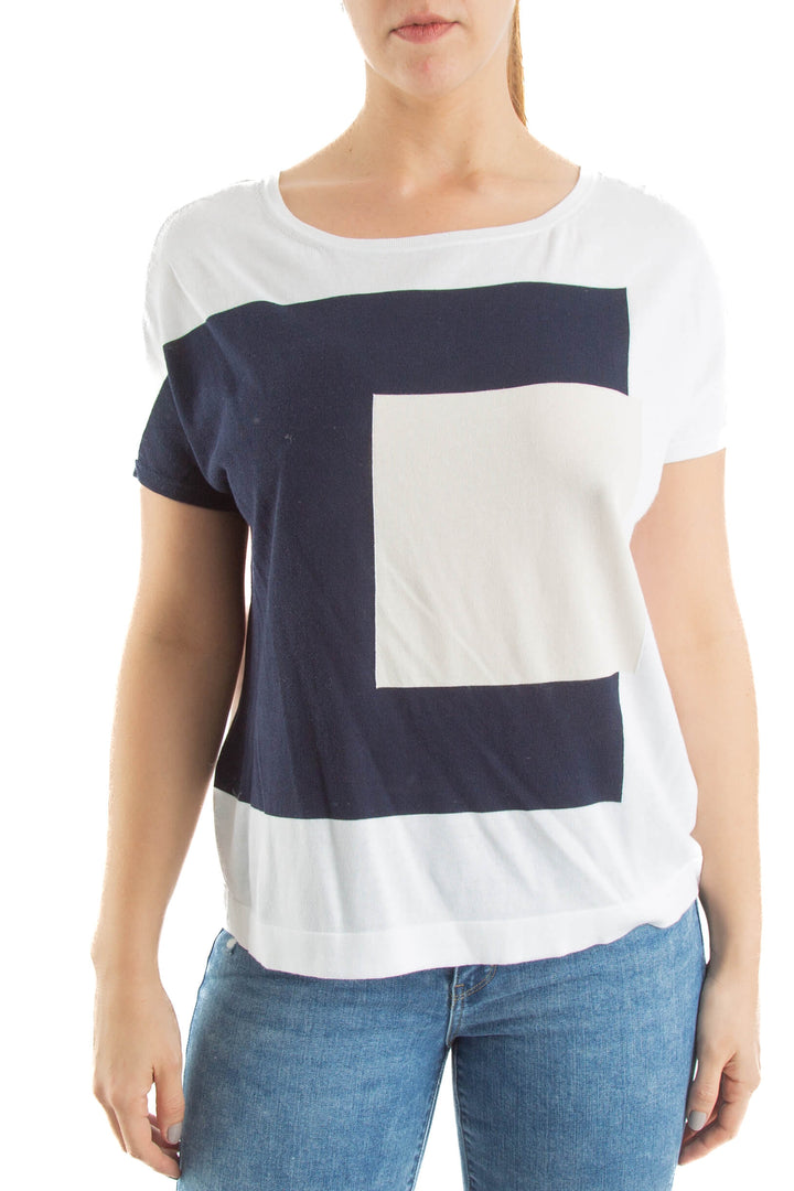 Blusa Ambrosi blanco, vista frontal – ClosetRehab
