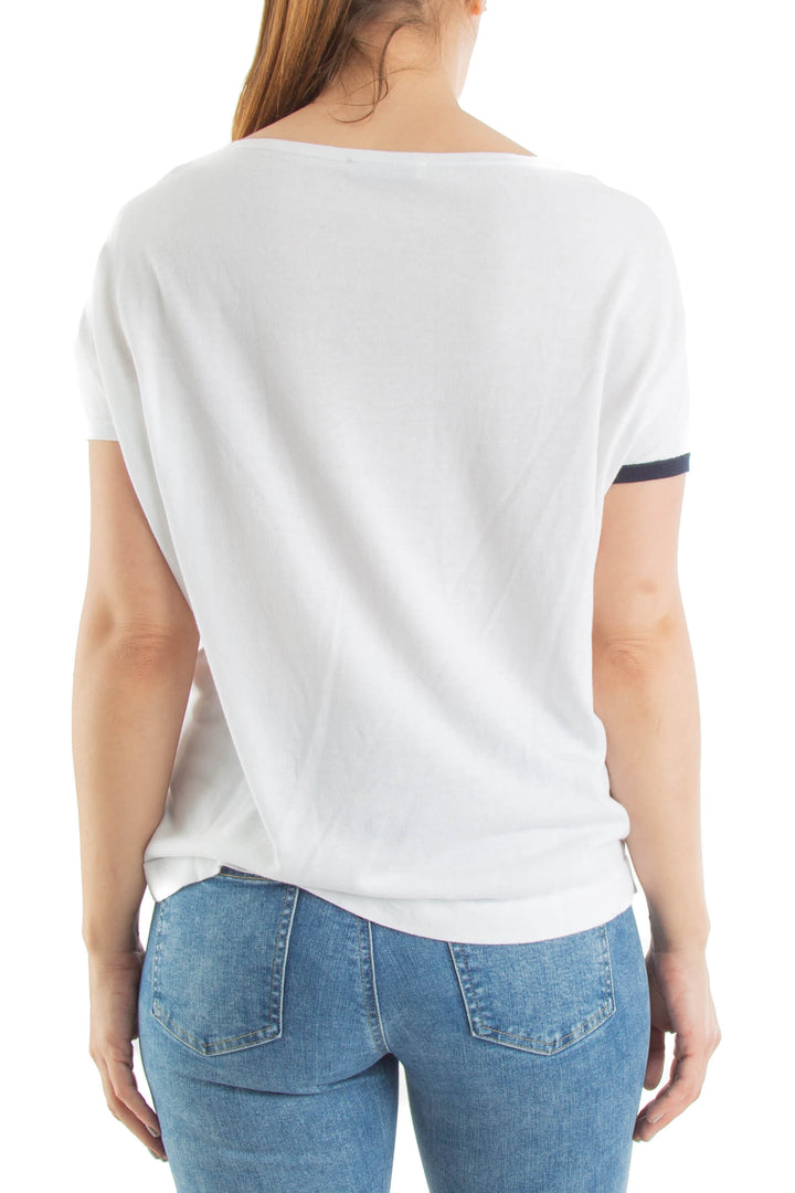 Blusa Ambrosi blanco, vista posterior – ClosetRehab