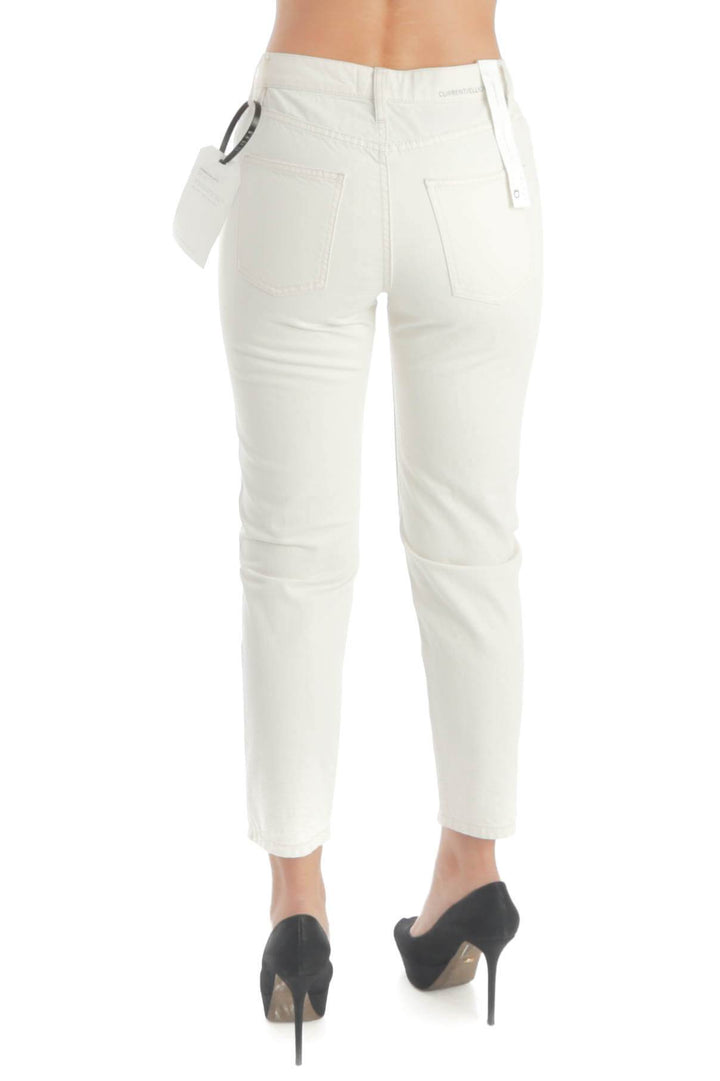 Jeans Current/Elliott NWT blanco, vista posterior – ClosetRehab