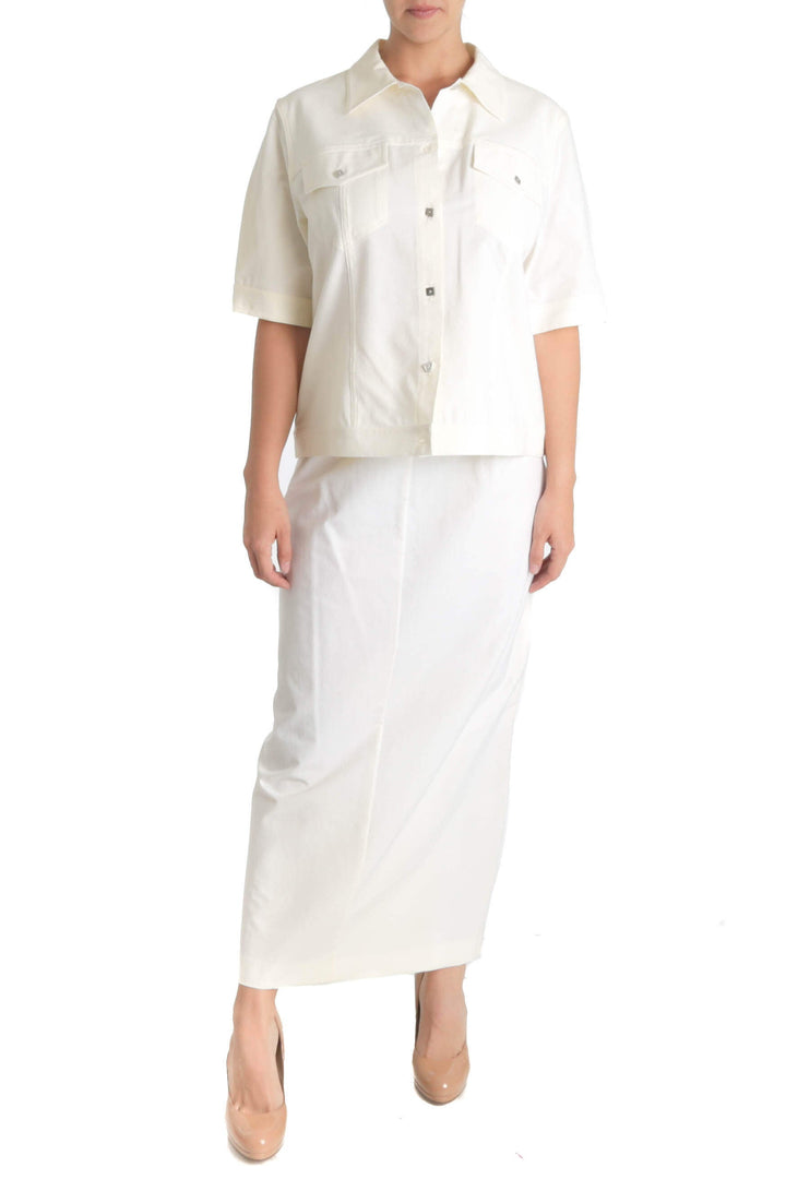Conjunto Marina Rinaldi beige, vista frontal – ClosetRehab
