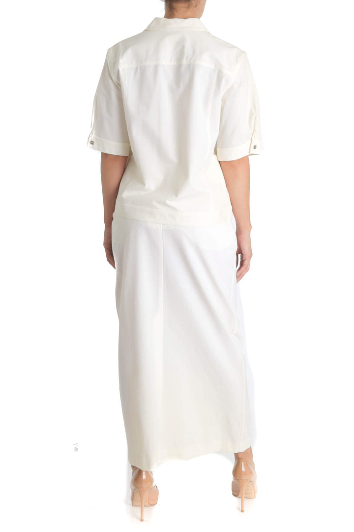 Conjunto Marina Rinaldi beige, vista posterior – ClosetRehab