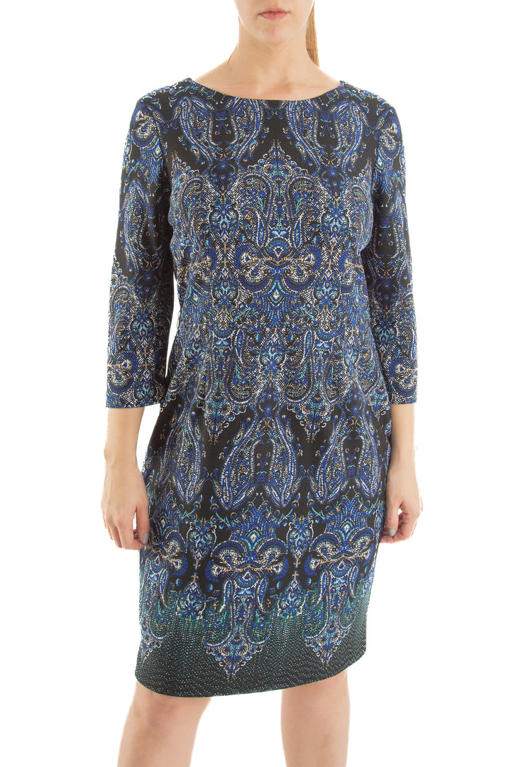 Vestido Antonio Melani azul, vista frontal – ClosetRehab