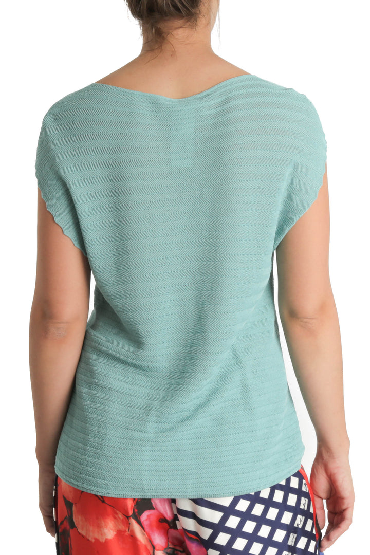 Blusa Ambrosi azul, vista posterior – ClosetRehab