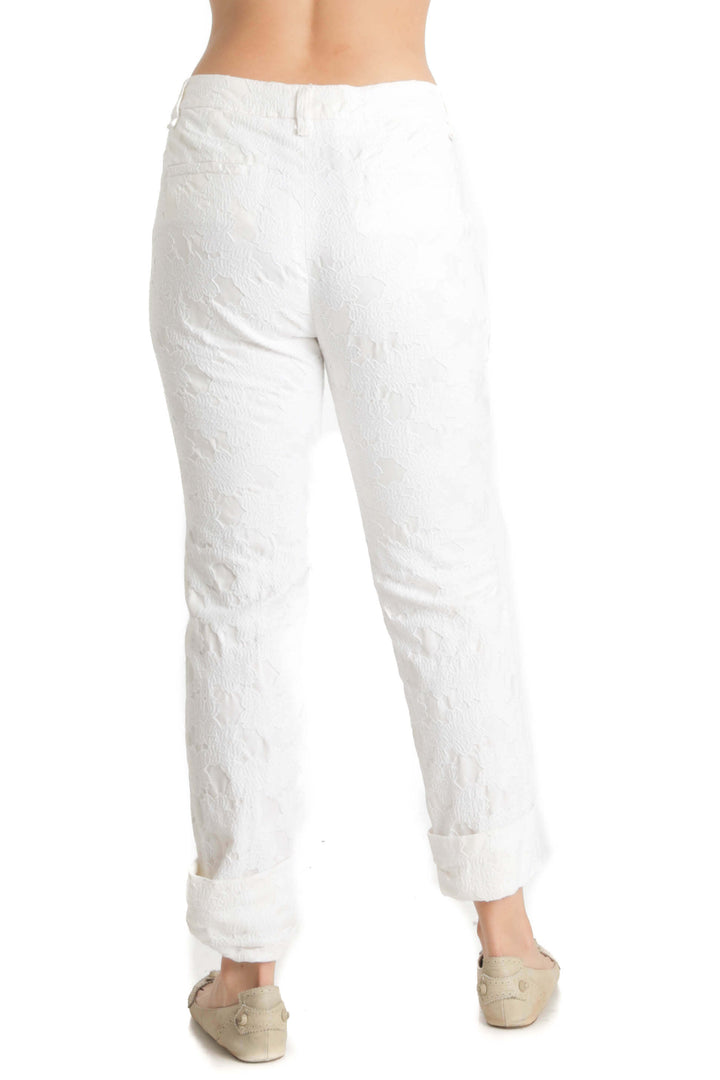 Pantalón Ambrosi blanco, vista posterior – ClosetRehab