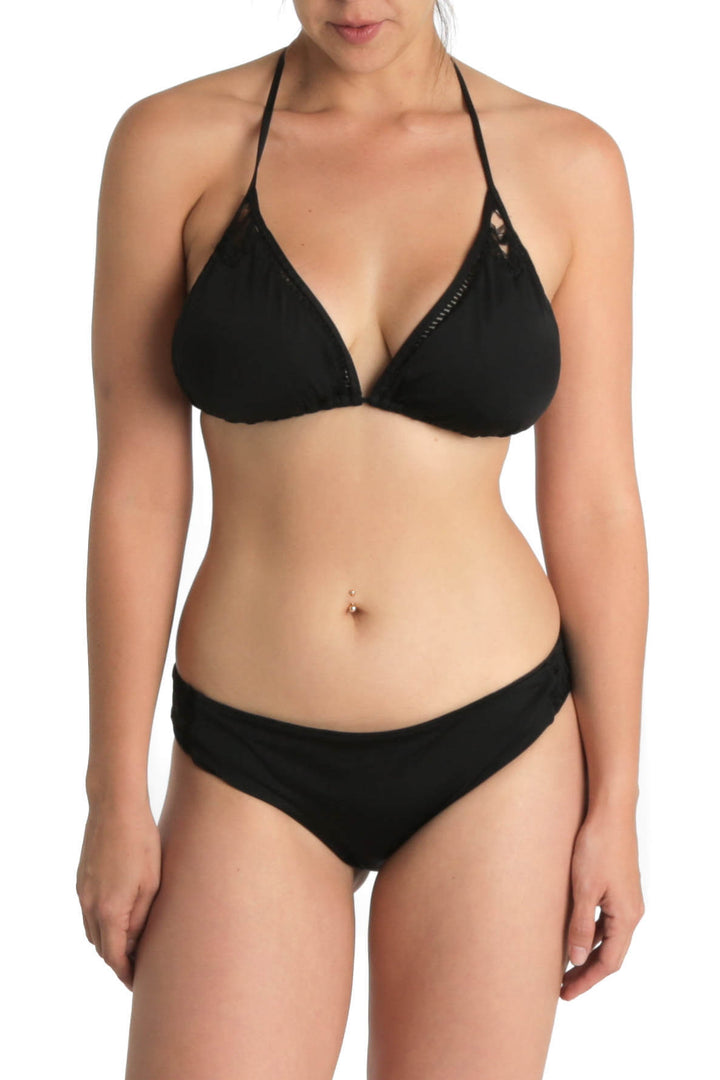 Traje de baño Zingara negro, vista frontal – ClosetRehab
