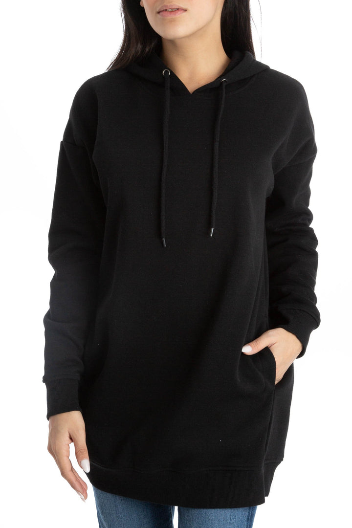 Chamarra Zenana Outfitters negro, vista frontal – ClosetRehab
