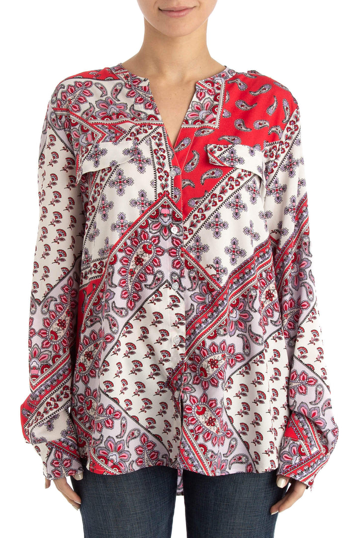 Blusa Calvin Klein rosa, vista frontal – ClosetRehab