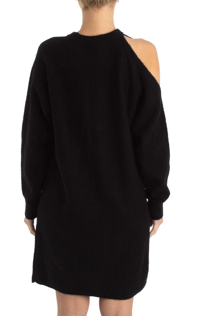 Vestido Michelle Mason negro, vista posterior – ClosetRehab